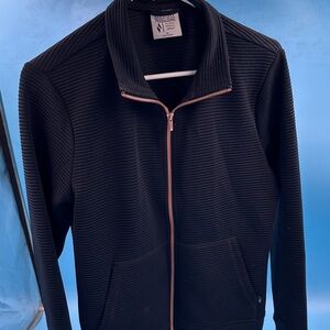 Skechers Black Jacket with Pink Zipper